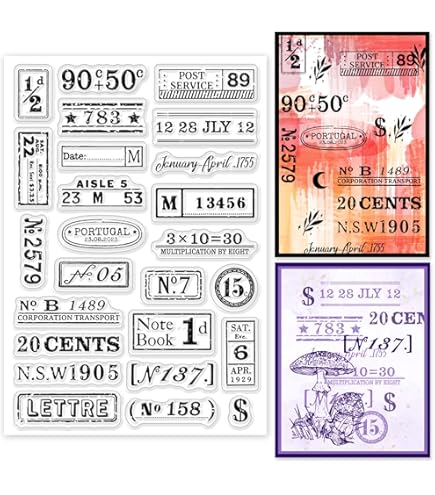 Amazon.co.jp: INFUNLY 本 クリアスタンプ 本 クラブ シリコンスタンプ